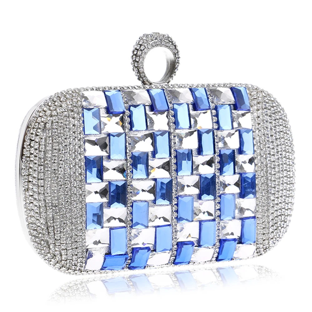Очки Bling Для женщин Вечерние сумки палец кольцо бриллиантами Ежедневные клатчи