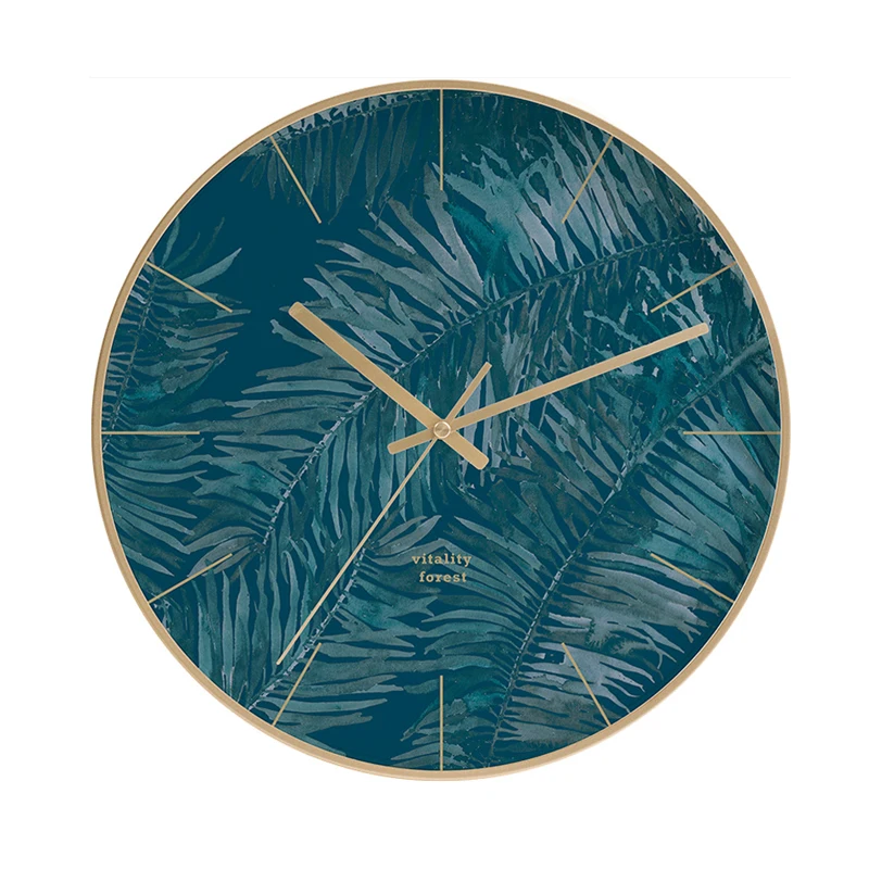 

12 Inch Creative Plastic Mute Round Needle Clock Living Room Glass Mirror Quartz Wall Clock Art Wandklok Home Decoration Decor