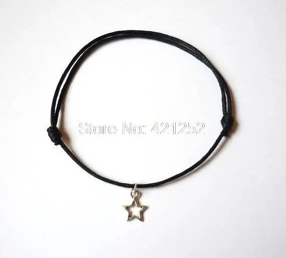 10 пар ножные браслеты с маленькой звездой Фантазийная Вселенная регулируемый