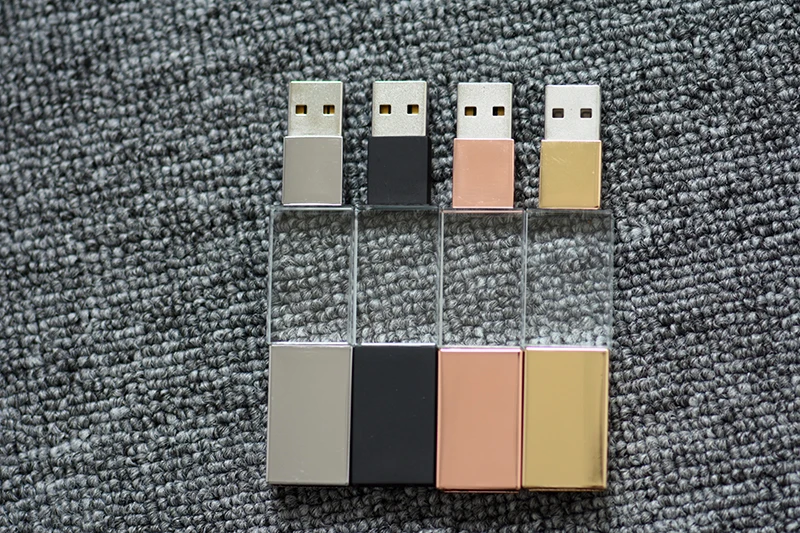 SHANDIAN Кристальный usb палочки 3D Распечатать собственный логотип 4 Гб 16GGB флеш-накопитель USB 32 GB 64 GB прозрачное стекло(за 10 шт логотип