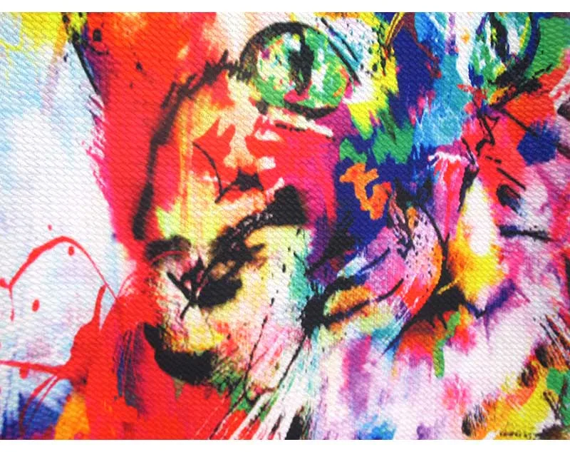 Женский короткий топ на бретелях с абстрактным принтом в виде кота новинка 2016