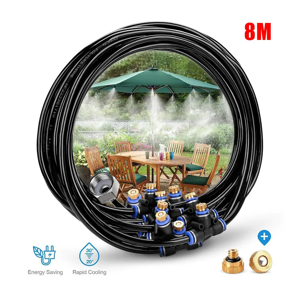 Распыления воды охлаждения Системы 8 M &quotшланг + Разъем 11 форсунки орошения