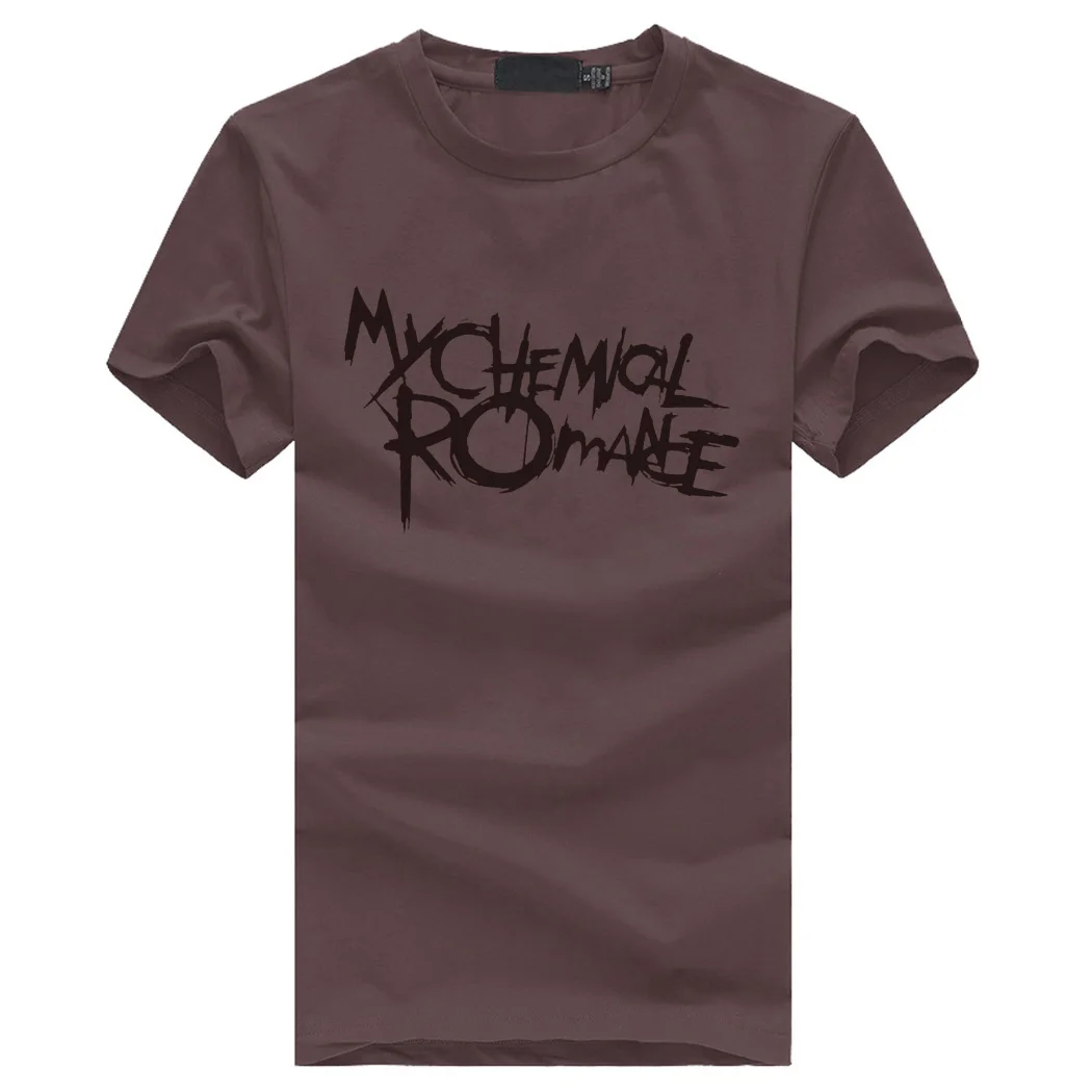 My chemical romance мужские качественные футболки рок панк с буквенным принтом Мужская рубашка летние высококачественные хлопковые облегающие футболки