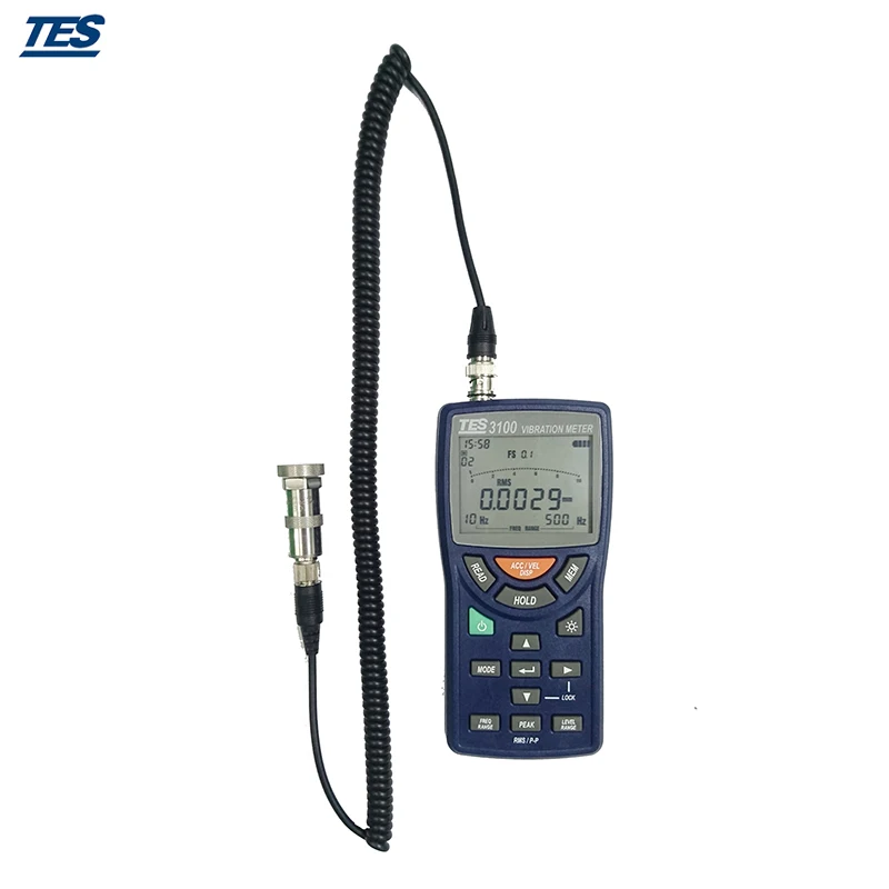 Портативный цифровой светодиодный Виброметр с анализатором тестер TES