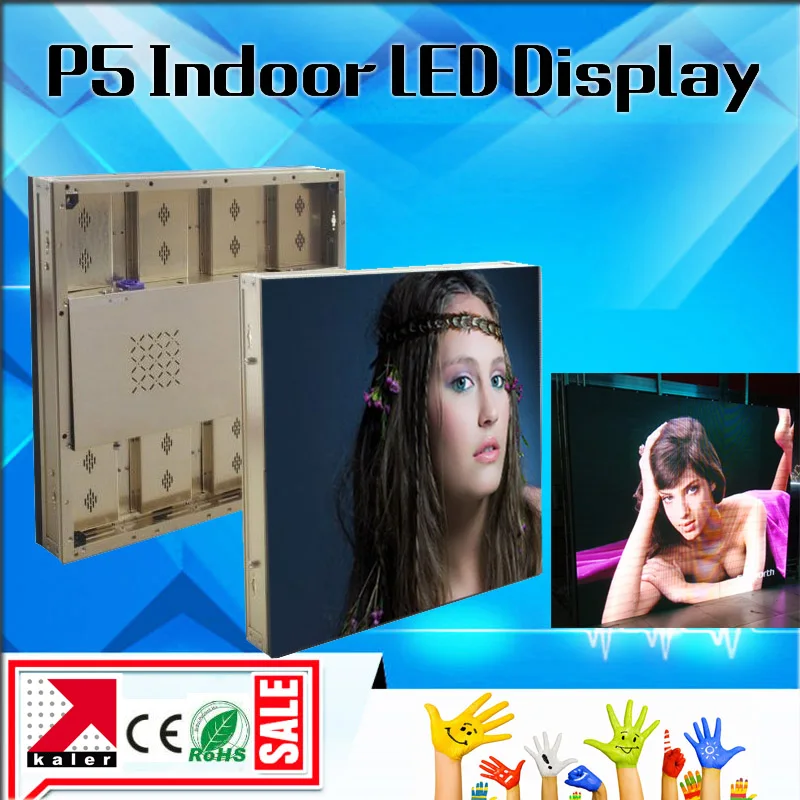 Kopen TEEHO 800x800mm P5 Verhuur LED Scherm Kast P5 RGB LED Panel 1/16 Scan Gouden Geborsteld Aluminnum LED Kast P5 LED Billboard