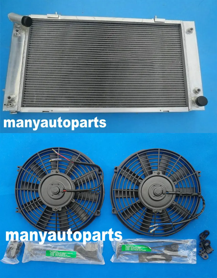 Алюминиевый радиатор и вентиляторы для Discovery & Range Rover Series 1 3 9 4 0 V8 89 98|Радиаторы