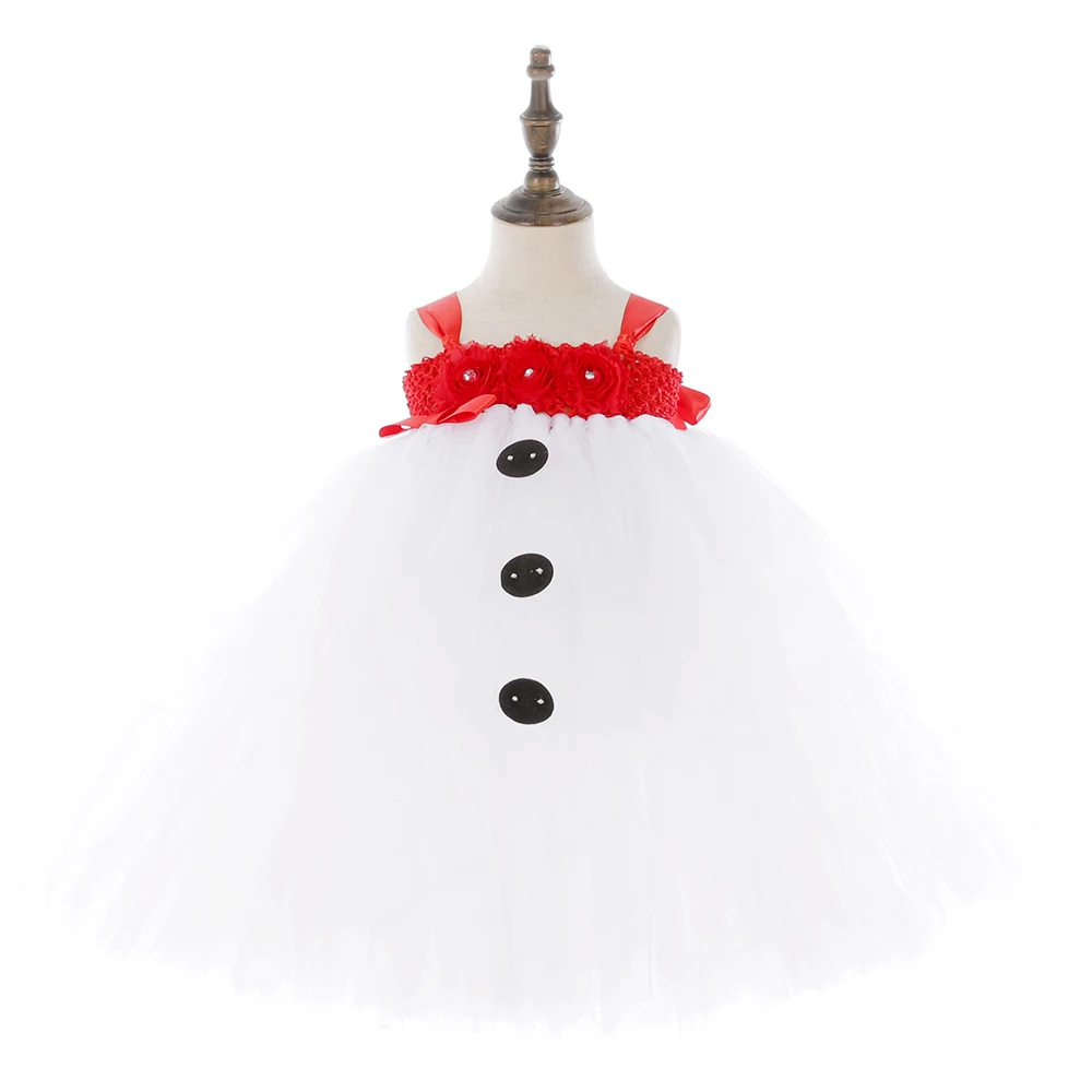 Beautiful Snowman Tutu Dress and Hat Baby Girls First Christmas Halloween Costume Winter New Year Thanksgiving Clothes Outfit | Детская