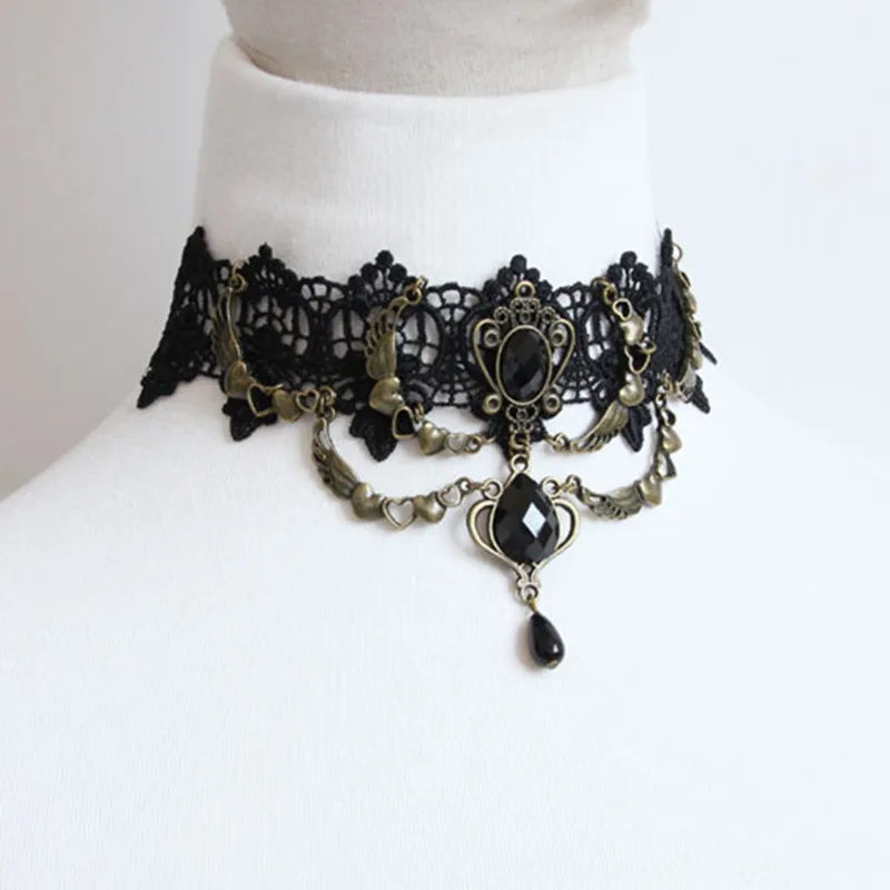 Женское Ожерелье Heeda в готическом стиле винтажный чокер панк для вечеривечерние