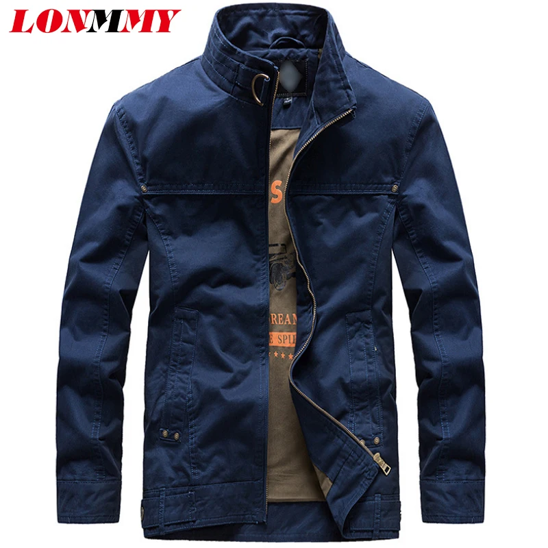 LONMMY Военная Мужская куртка хлопковая ветровка мужские куртки и пальто Jaquetas masculina