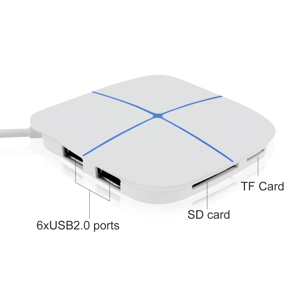 Usb-хаб 6 Порты и разъёмы USB 2 0 3 переключатель делителя с порт зарядки Micro B мощность