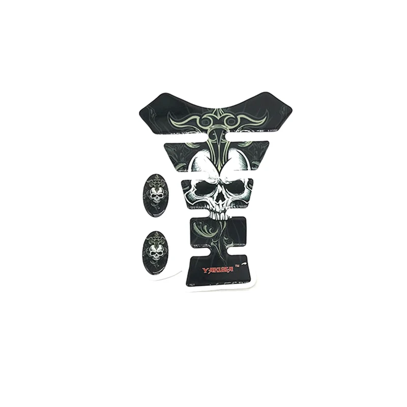 Model 1 Black Newbee смешной крутой 3D мотоцикл наклейка газ масло защитная накладка на топливный бак череп гоночный автомобиль наклейка для Yamaha Honda Suzuki Kawasaki - Цвет: Model 1 Black
