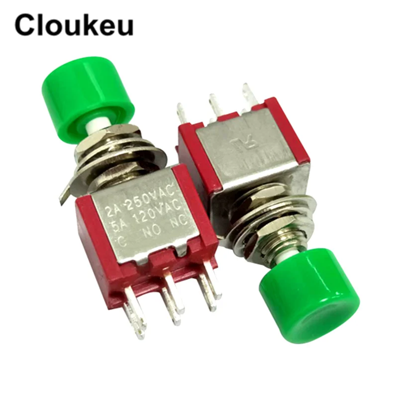 5 шт. 6 мм 6Pin кнопка сброса клавишный переключатель тумблер 2A250V 5A120V|Выключатели| |