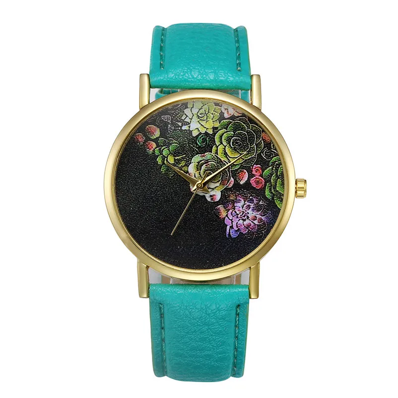 Модные мужские наручные часы с кожаным ремешком деловые водонепроницаемые