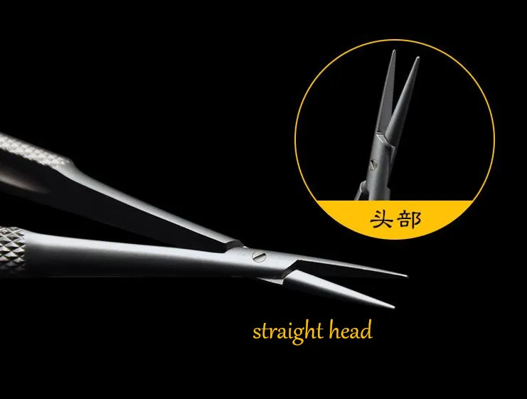 5 шт. прямые волосы головы нержавеющая сталь для микрохирургии инструмент