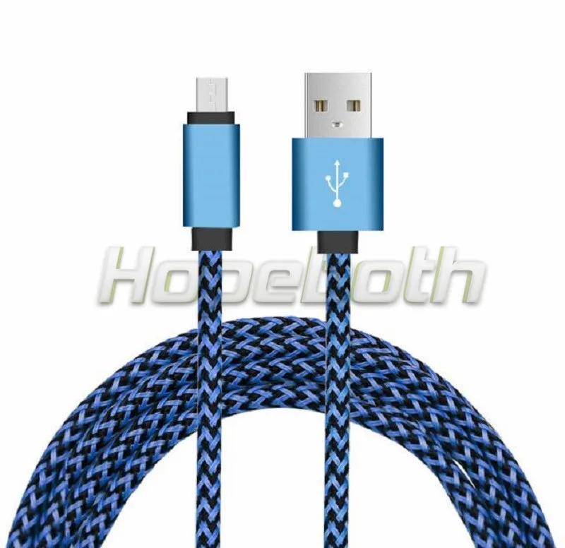

Micro USB Cable Nylon Braided USB Charger Sync 2A Cable For Samsung Galaxy Phone 1M Type C Charging Cable For iPhone 50pcs/lot