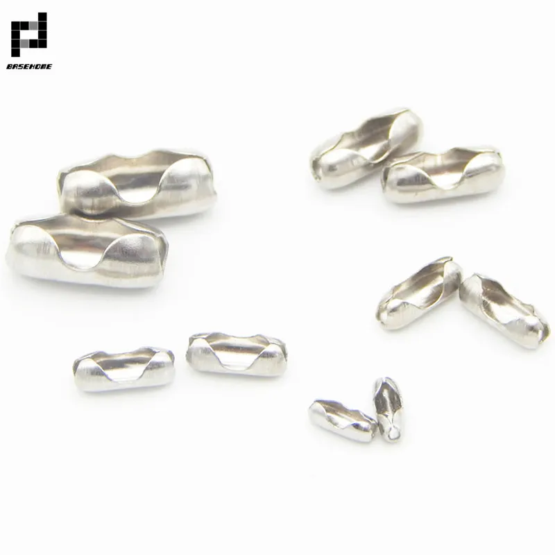 Застежки для цепочек из нержавеющей стали BASEHOME 50 шт. диаметр 1 5/2/2/4/3/4/5 мм