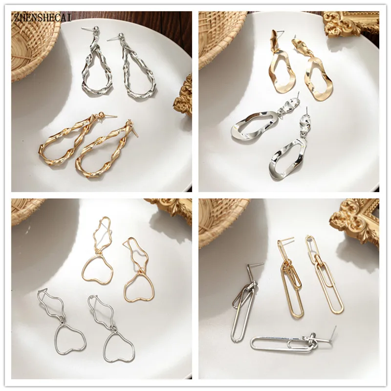 Серьги женские круглые геометрические 2019|Серьги-подвески| |