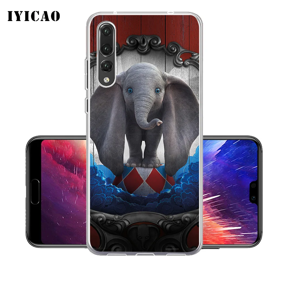 IYICAO Dumbo 2019 Мягкий силиконовый чехол для телефона Huawei P30 P20 Pro P10 P9 P8 Lite P Smart TPU |