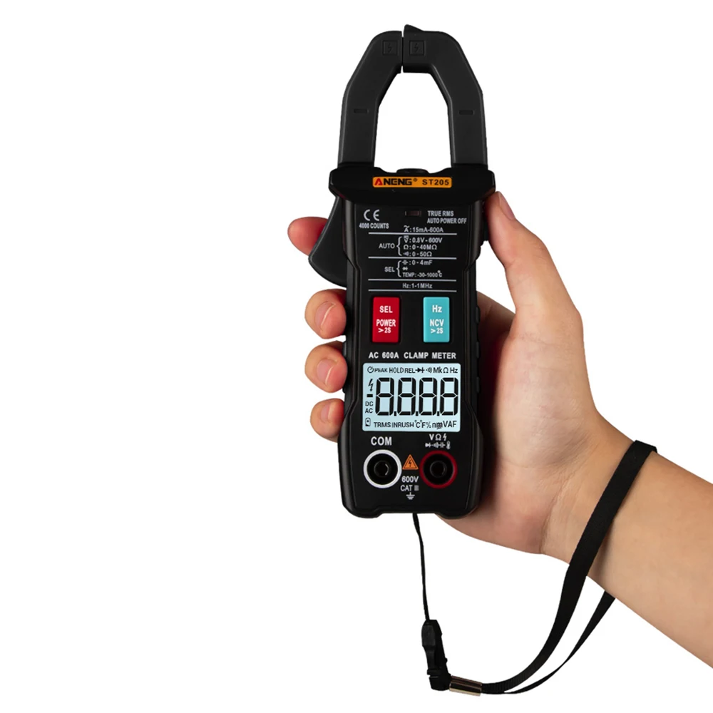 4000 Counts Full Intelligent Automatic Range True RMS Digital Multimeter Clamp Meter AC/DC Voltage NCV Resistance Auto | Инструменты