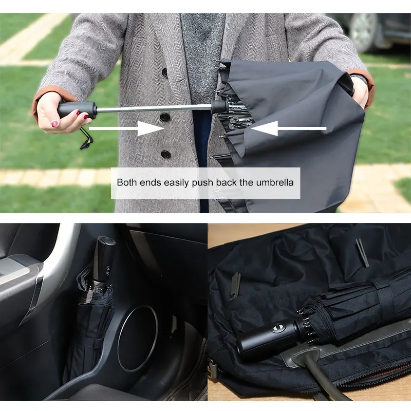 125 см ветрозащитный автоматический зонт большой для мужчин складной дождя