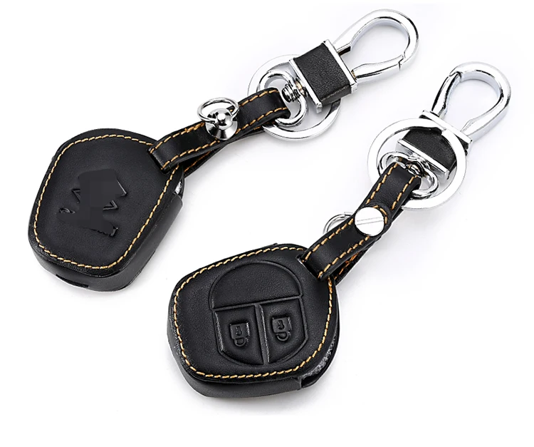 2 кнопки дистанционного кожаный чехол для ключей для Suzuki SX4 Swift Grand Vitara Liana ключница автомобильные аксессуары