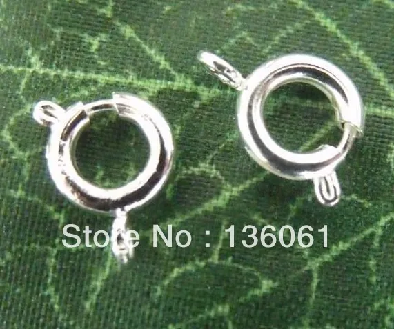 

Vintage Plated Silver Alloy Round Chain Clasp Charm For DIY Jewelry Making Necklace Bracelet Handcraft Accessories 100PCS Z2801