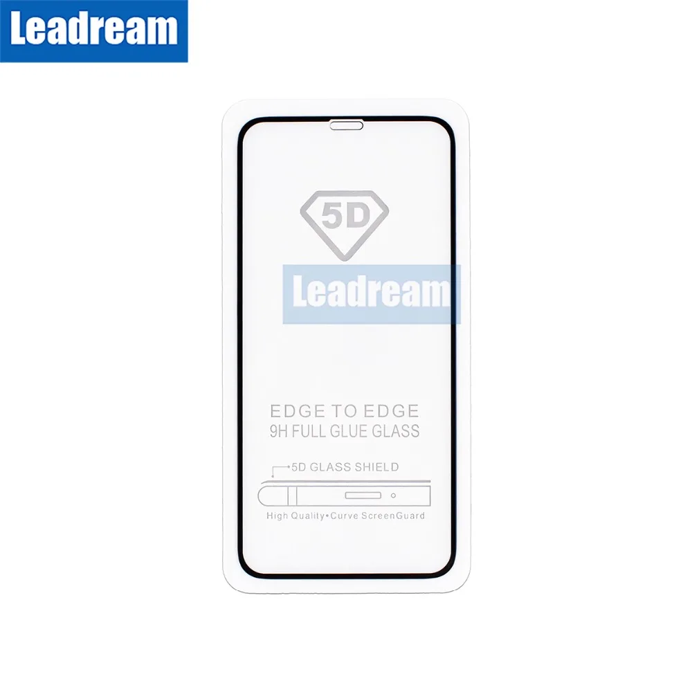 Leadream 500 шт. для iPhone 11 Pro MAX 5D закаленное стекло Xs Max Xr X 7 8 6 6S Plus 9H Защитные пленки