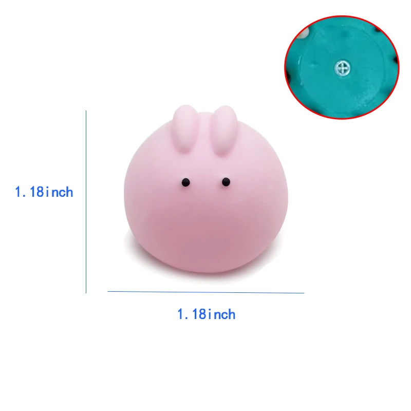 Pink Rabbit Милые животные Детские Игрушки для ванны для детей ПВХ поплавок сжимающий звук балуясь игрушки дети кошка рыба ванная комната щепотку спрей игрушка - Цвет: Pink Rabbit