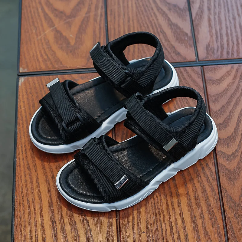 AFDSWG/летняя пляжная обувь сандалии для мальчиков Черная детская модели красные