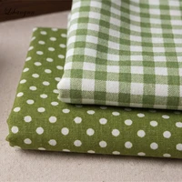 plain cotton linen fabric patchwork for sewing quilting fat quarters tilda cloth scrapbooking polka dot pattern 50150cm