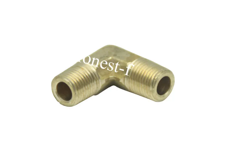

Brass Pipe Male 90 Deg Elbow Fitting 1/8" BSPT Fuel