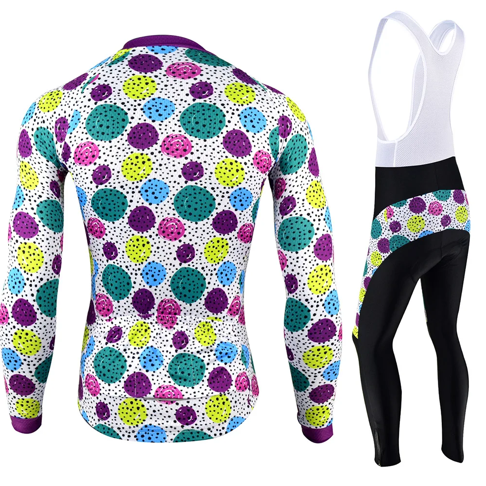 BXIO, Женская цветная велосипедная одежда, Ropa Ciclismo Mujer, зимняя велосипедная одежда с длинным рукавом, набор одежды, гелевая Подушка, велосипедная одежда, BX-176