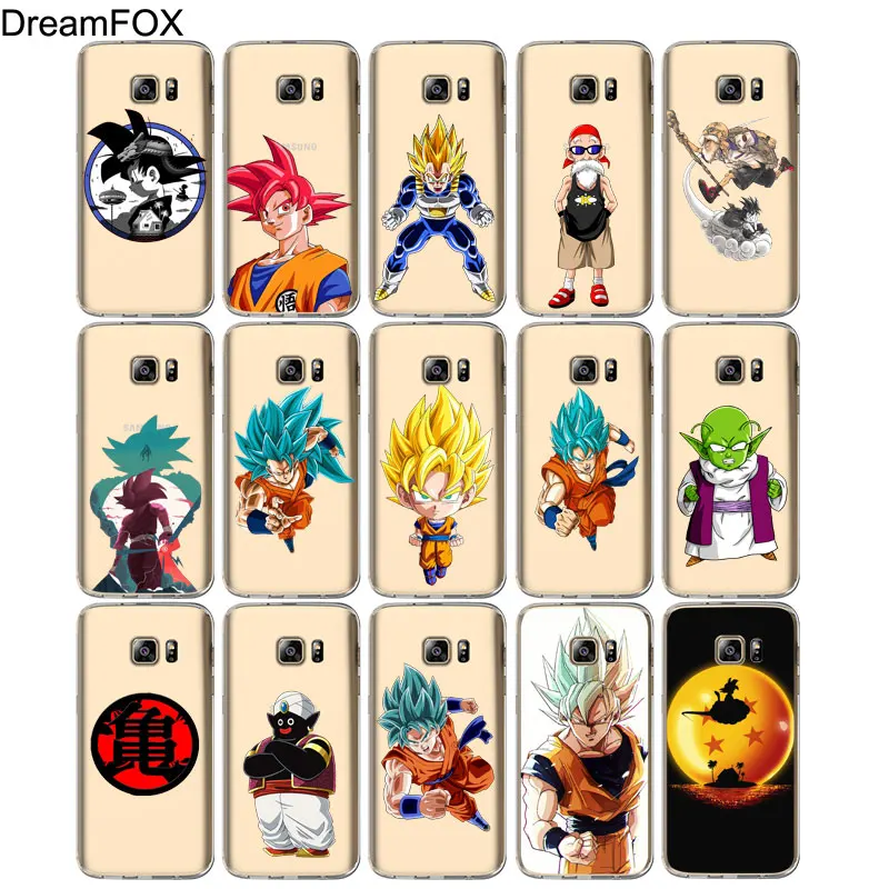 DREAMFOX M215 Dragon Ball Goku Series Soft TPU Silicone Cover Case For Samsung Galaxy S5 S6 S7 S8 S9 S10 5G S10E Lite Edge Plus |