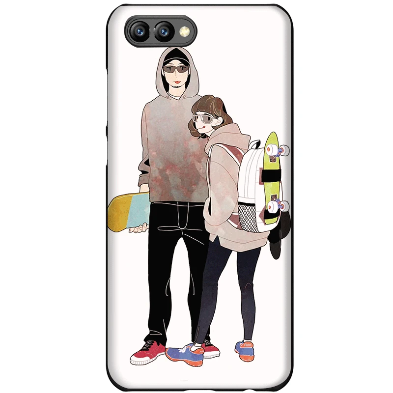 Силиконовый ТПУ чехол для телефона Huawei Honor Y5 Y6 6A 7A 7X 7C 8 8X9 10 Lite Pro Sport skate board |