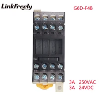 g6d f4b high quality integrated micro relay base input 24v dc output 250vac 24v dc 3a 5a terminal relay mudule group