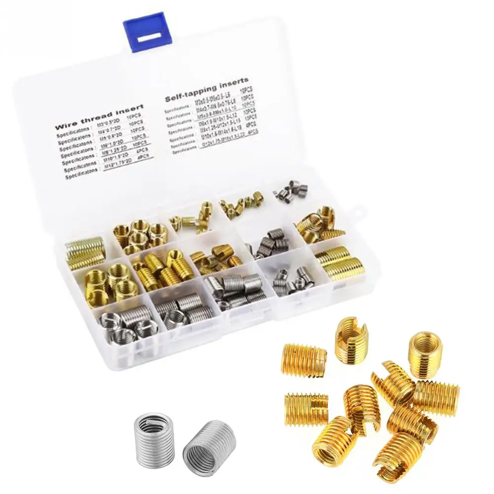 116PCS M3-M12 Self-tapping Thread Slotted Sheath and Wire Threaded Jacket Combination Repair | Автомобили и мотоциклы