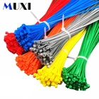 20 шт.упак. 4*250 мм Высокое качество ширина 3,6 мм белый черный цвет самоблокирующиеся пластиковые нейлоновые кабельные стяжки, провод Zip стяжки