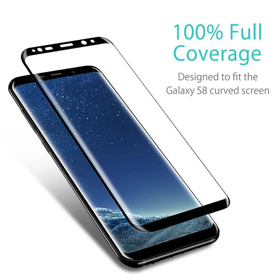 С уровнем твердости 9 H 3D Защитное стекло для samsung s8 galaxy плюс защитная пленка из