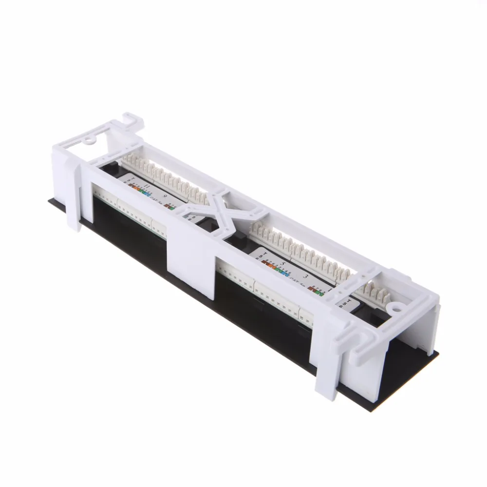 Патч-панель CAT5 CAT5E с 12 портами сетевое настенное крепление RJ45 кронштейн для