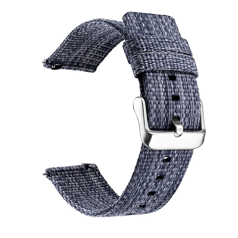 blue Нейлоновый ремешок для Samsung Galaxy Gear S3 S2 класс мягкий дышащий сменный ремешок Спортивная петля 22 мм 20 мм универсальный ремешок - Цвет ремешка: blue