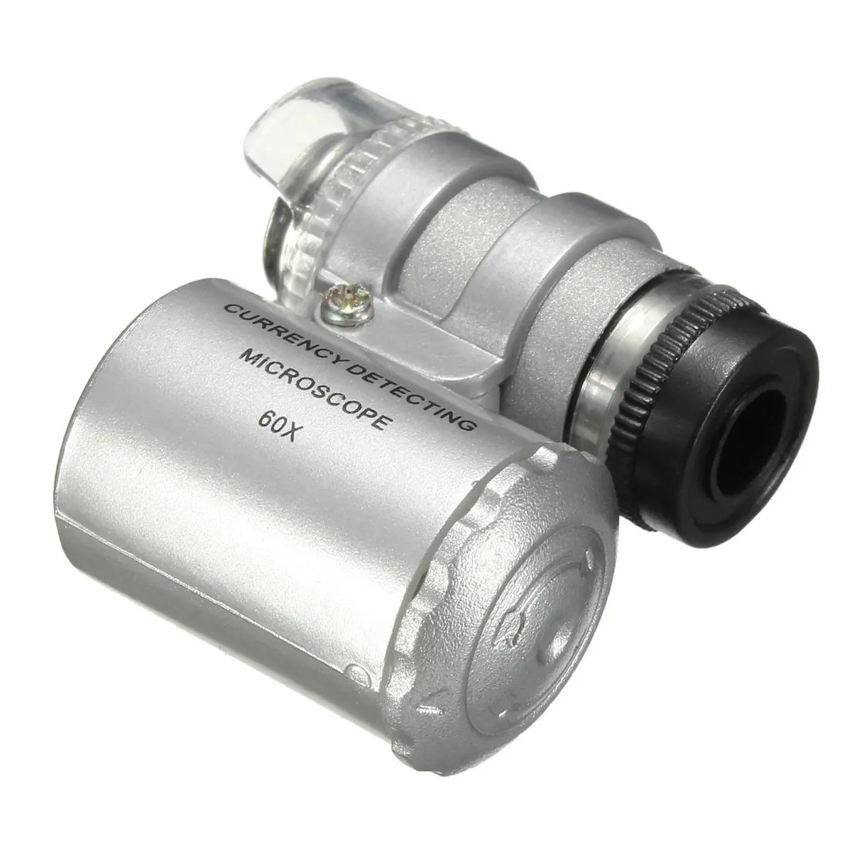 60X Лупа микроскоп определение Валюты со светодиодной лупой Фокусирующая линза