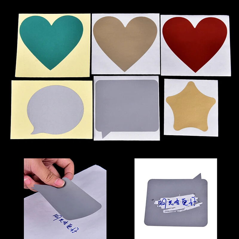 DIY открытки ко Дню Святого Валентина покрытие скретч карты сообщение скрытые
