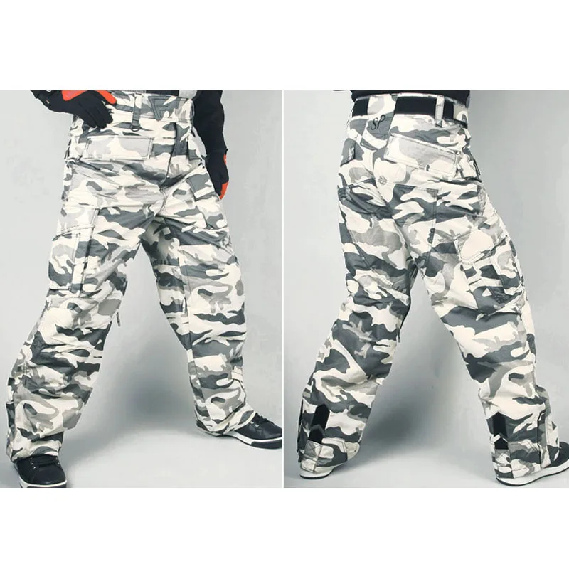 Новейшее издание зимние водонепроницаемые теплые белые военные брюки Southplay для