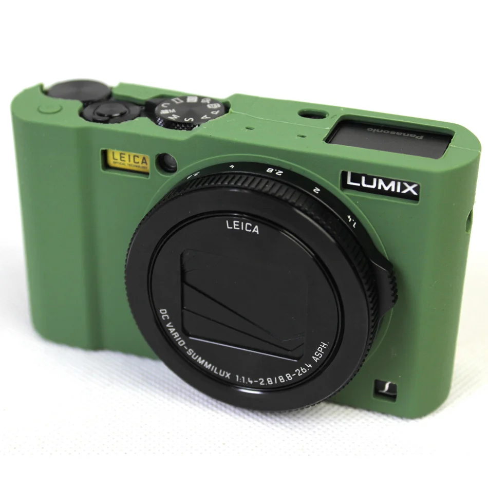 Мягкий силиконовый резиновый защитный корпус для камеры чехол Panasonic Lumix LX10 сумка