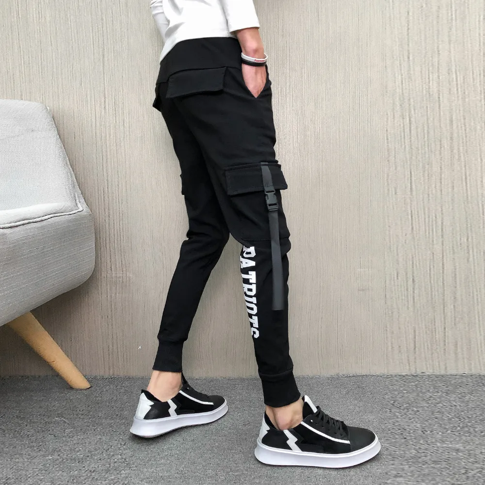 Мужские брюки карго весенне летние облегающие повседневные штаны для бега
