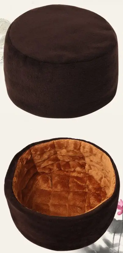 Зимняя теплая шапка буддистской монахи кепки для медитации шаолин кепка буддизм