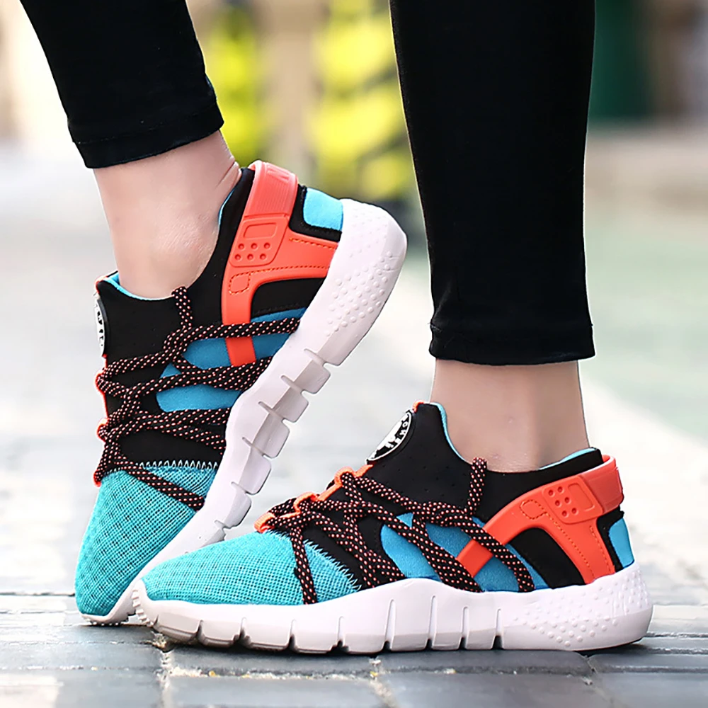 Дышащие Случайные Мокасины Обувь Женщины Скольжения на Перст Воздуха Сетки