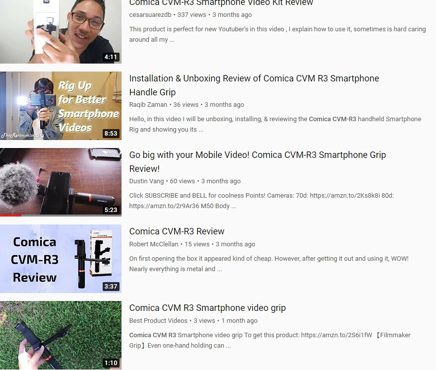 Comica CVM-R3 смартфон видео Риг рукоятка стабилизатор комплект для iPhone X 8 7 6s Plus для samsung huawei и т. Д