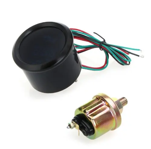 Цифровой манометр с датчиком для автомобиля 52 мм 2 дюйма ЖК дисплей 0 ~ 120PSI