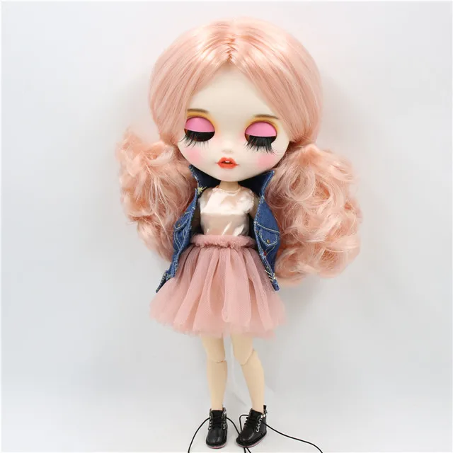 doll clothes shoes 1/6 bjd индивидуальные куклы завод blyth кукла с яркой кожей сустава тела шампанского волос, новое матовое лицо с зубами, 30 см BL3139/1010 - Цвет: doll clothes shoes